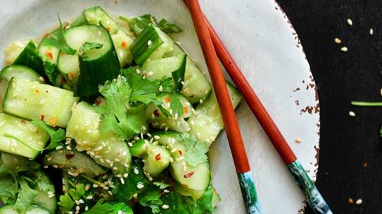 Smashed Cucumber Salad